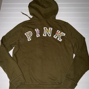 PINK VS full zip hoodie medium